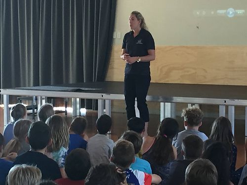 Melissa Ingram speaks to Year 5-6