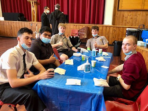 At the back, Neil Van den Berg and Flynn Pierce