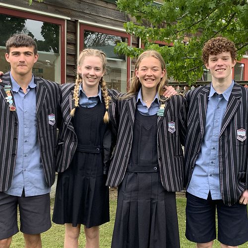 Head Students, Mason, Blakely, MacKenzie and Liam