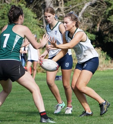 Setting up the play against Craighead.