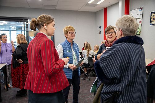 Launch with staff, students and whānau