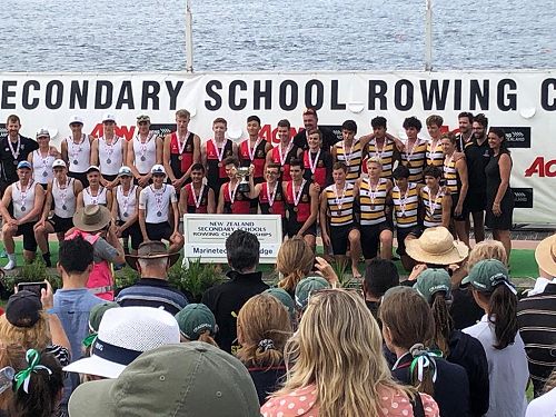 Boys under-18 novice coxed eight rowing team get bronze at Maadi Cup 2019! 