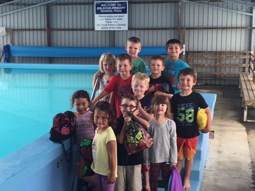 Room 1 are all ready to go swimming.
