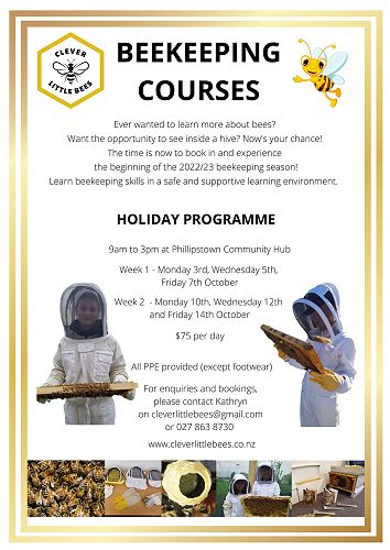Beekeeping Holiday Courses Oct 22