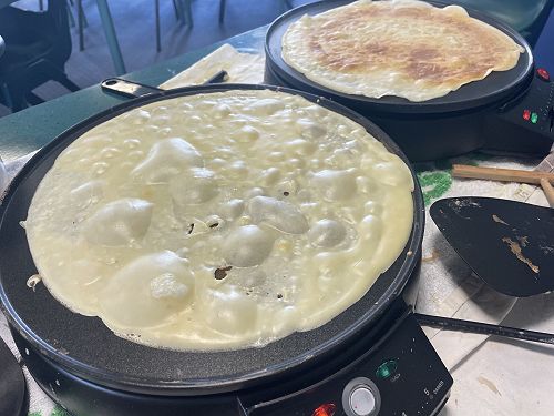 Holey Crêpes for Shrove Tuesday (Mardi Gras)!