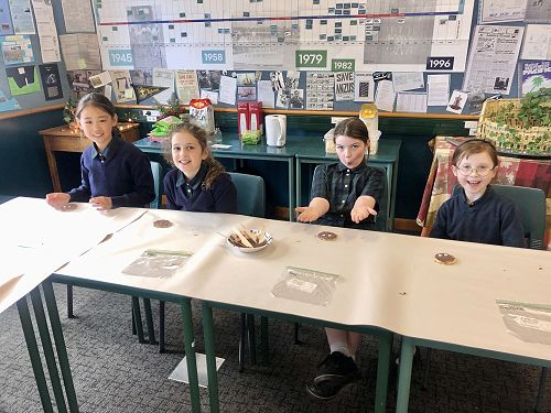 Years 4-6 with their creations.