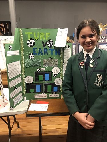 Lula Joseph and her work investigating how different turfs affect sports balls