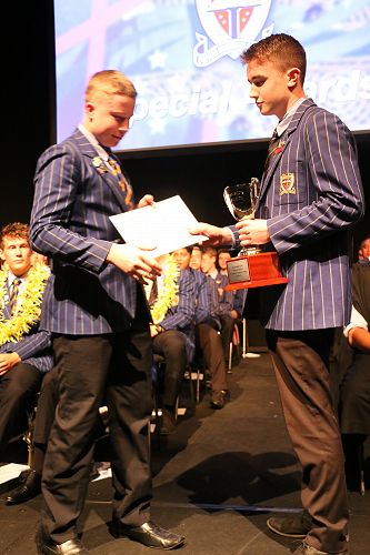 RYAN ADAMSON MEMORIAL CUP  - For exemplifying the Spirit and Values of St Thomas of Canterbury College in Year 12 - BRAD CLIVE 