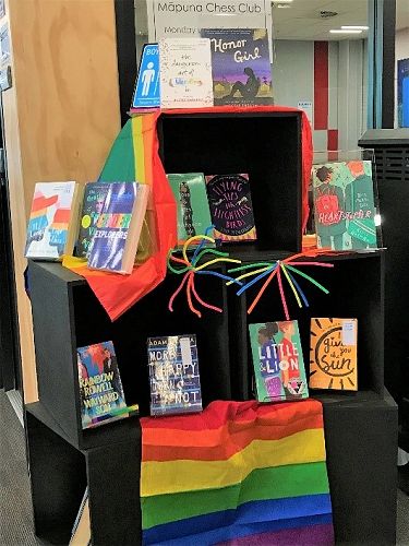 Rainbow display Mapuna library