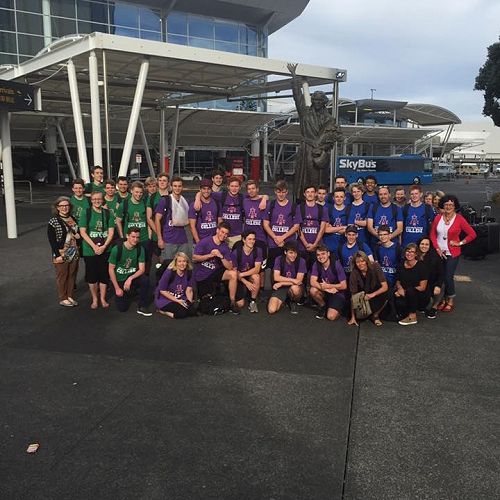 All the group in Auckland.