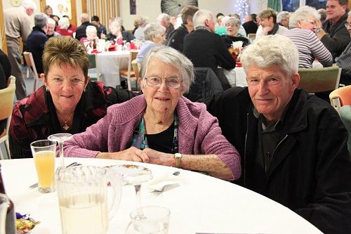 Nora Lennon with Kathleen and Angus McKay enjoy th