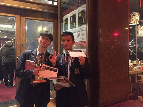 Mark Pham and Anh Ha celebrating success