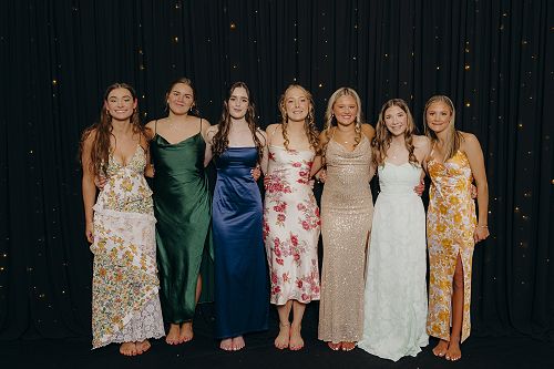 Abby Newell, Heather Lawrence, Summer McGregor, Jamila Fraser, Allie Wilson, Georgia Te Raki and Jorja Gibbons