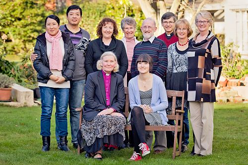 Confirmation group 2014 with supporters and Bishop Victoria