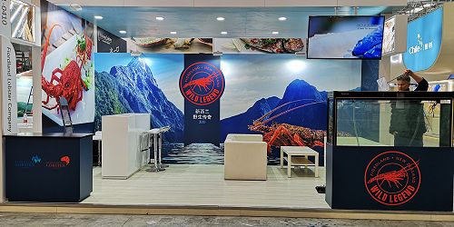 The calm before the storm - everything in place the day before the Show.