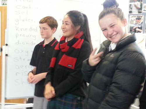 Buddies looked on at Graduation Ceremony