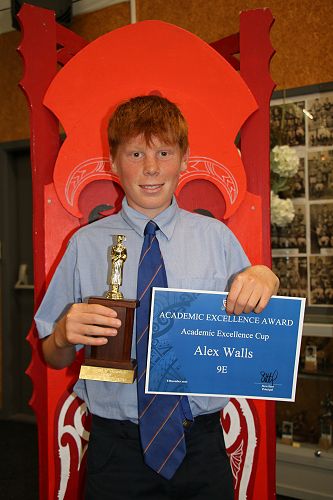 9E Academic Excellence Cup Alex Walls