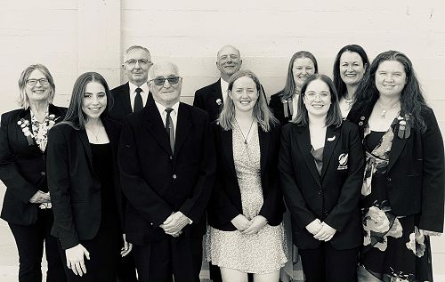 Mid Canterbury Contingent (includes Bryan Hunter AshColl Coach, Madi is front left & Charlotte is back 2nd from right)