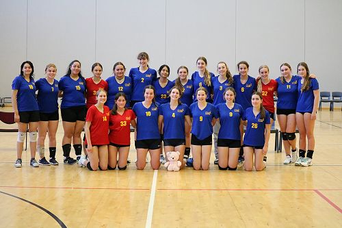 Otago Volleyball Teams Gold and Blue 