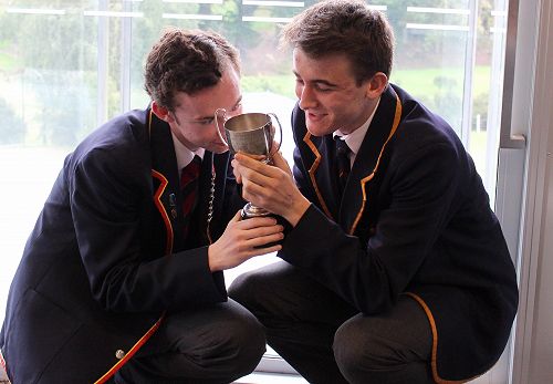 Louis and Joe ted to their precious