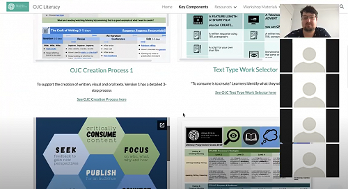 Learning Desinger - Literacy, Matt Pulman, host zoom workshop connecting learners to our range of Literacy website supports.