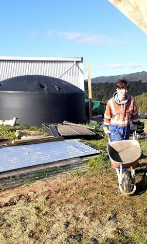 Inde and Bree (C9-2020) were placed at a permaculture lifestyle property in Palmerston North.