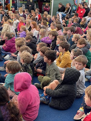 It got pretty loud but we were allowed to put our hands over our ears if it did!