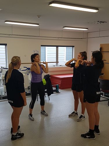 High Performance Hillmorton Athletes training with UC strength and conditioning students