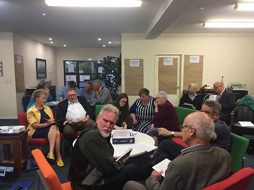Dunedin Consultation: Cathedral-Balclutha, Caversham (rear), St Matthews and Duneidn North (middle), Roslyn (front).