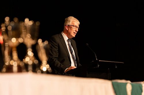 Mr Phil Holstein giving the Principal's Address