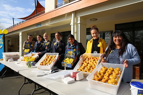 The team behind Daffodil Day success at St Peter's