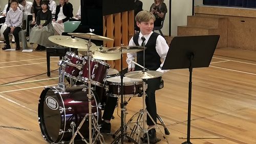 Video: Charlie Saunders, year 6, student of Aiden Stewart, ” Wake Up” by Rage Against The Machine