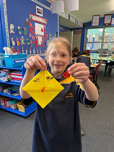 Kandice made a big and little bookmark