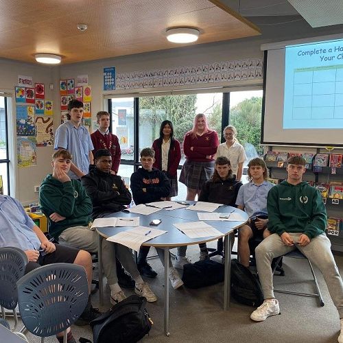 L-R: Cole, Robbie, Levi, Eddie, Taine, Cooper, Samantha, Piper. Isabel, Tiaki, Nathan, Payton