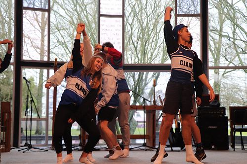 Clark House dance on stage