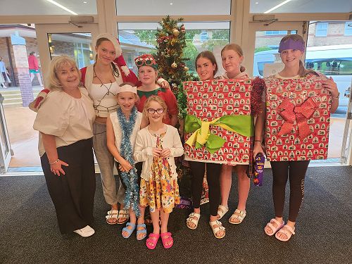 Boarding Christmas Themed Dinner