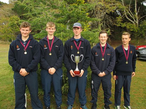 JMC Trapshooting team that won the Jenkinson Cup at the Southland Clay Target Club Intercollegiate Shoot