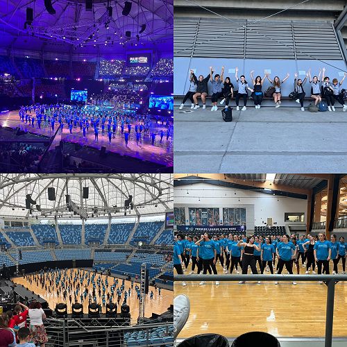 Dance Ensemble on stage at the Ken Rosewall Arena.