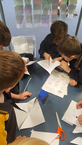 Making a pinwheel is not an easy task.