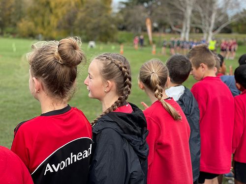 Avonhead team at the North West Zone Cross Country 
