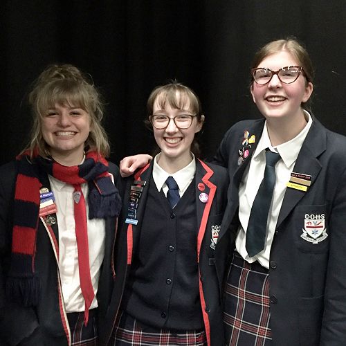 Winners of the CGHS Senior Speech Competition