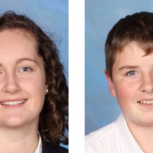 Bridie McErlain (12HB) and Jack Rutherford (12JQ)