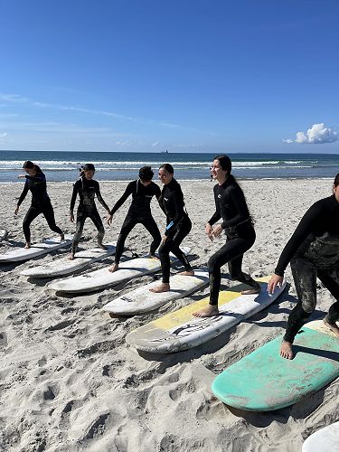 Year 11 surfing students
