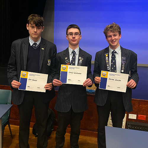 From left; Ben, Samuel and Aaron