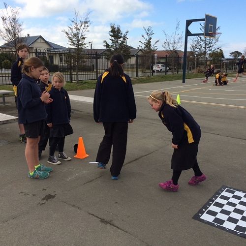 Medieval games with our big buddies in Room 20.