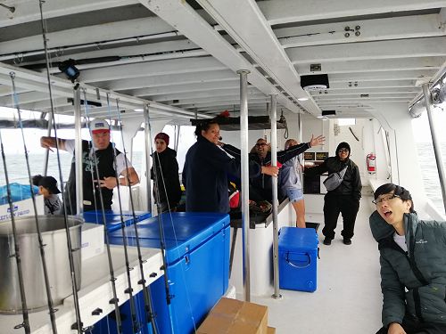 Auckland Christmas party getting under way.