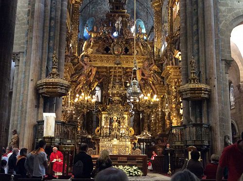 Day 26 High altar in Santiago Cathedral