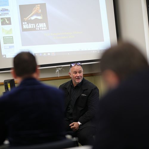 Ron Bull, at the Māori research symposium 2020