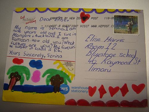 Elise's postcard from Serina