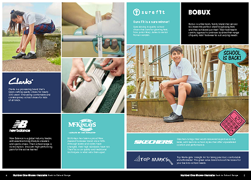 Hannahs and Number One Shoes Back to School catalogue